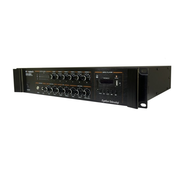 Klangmeister ZMA-650 Model 100V Mikser Amplifikatör Bluetooth / Radyo / USB Klangmeister ZMA-650 Model 100V Mikser Amplifikatör Bluetooth / Radyo / USB