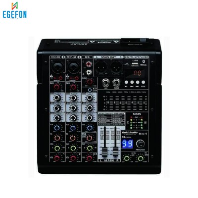 Gold Audio MINI 4 Model Home Stüdyo Deck Mikser BT/USB/REC