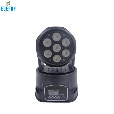 Gold Audio LED-M1803A Model 7×12W RGBW LED Mini Moving Head