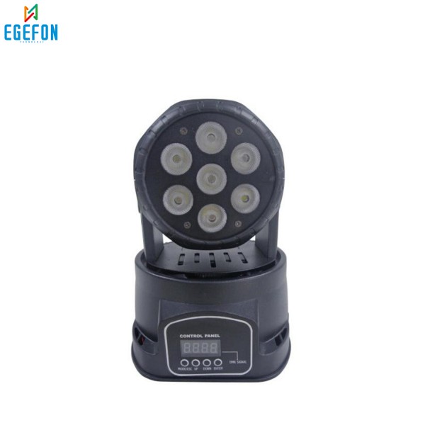 Gold Audio LED-M1803A Model 7×12W RGBW LED Mini Moving Head