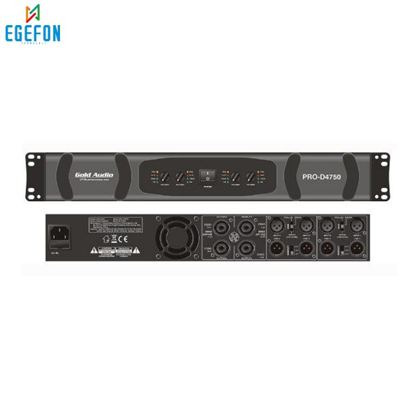 Gold Audio PRO-D4750 Model 4*750W Power Amplifikatör