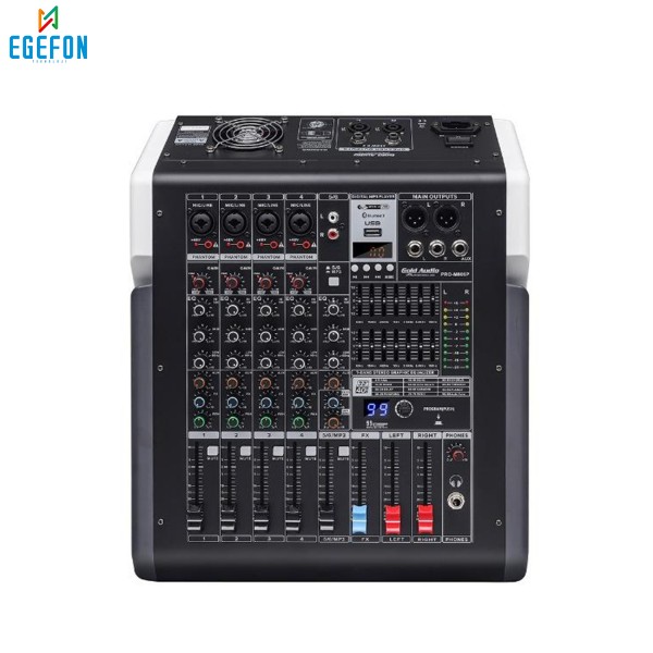 Gold Audio PRO-M806P Model Profesyonel Power Mikser Mp3 çalar, USB kayıt, Bluetooth