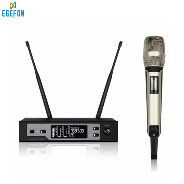 Gold Audio PRO 9100 E Model Tek El Mikrofon UHF, Şebekesiz Telsiz Mikrofon