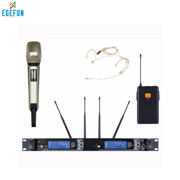 Gold Audio PRO 9300 EY Model El+Yaka Mikrofonlu UHF, Şebekesiz Telsiz Mikrofon