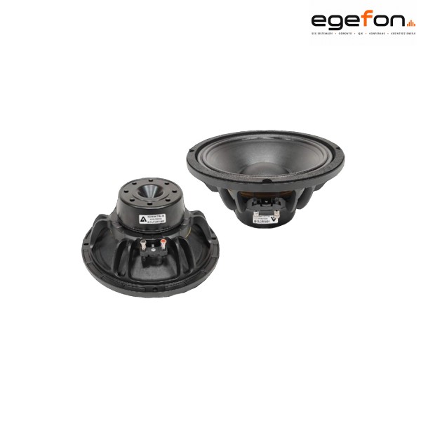Klangmeister 10NW76-8 10 İnç 8Ω 400/800W Neodimyum Döküm Kasa Hoparlör Klangmeister 10NW76-8 10 İnç 400/800W 8 Ohm 3 İnç Bobin Neodimyum Döküm Kasa Hoparlör