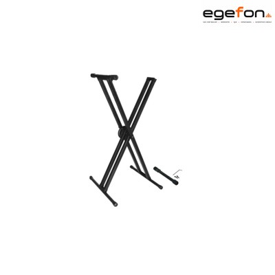 Klangtech STK-601 40kg Taşıma Kapasiteli 60-97cm 6 Kademeli Ayarlanabilir Siyah Keyboard Klavye Sehpası