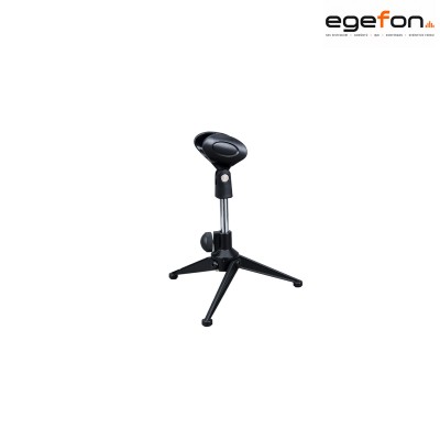 Klangtech STM-201 Model 12-19cm Ayarlanabilir Tripod Ayaklı Vidalı Siyah Masaüstü Kısa Mikrofon Sehpası