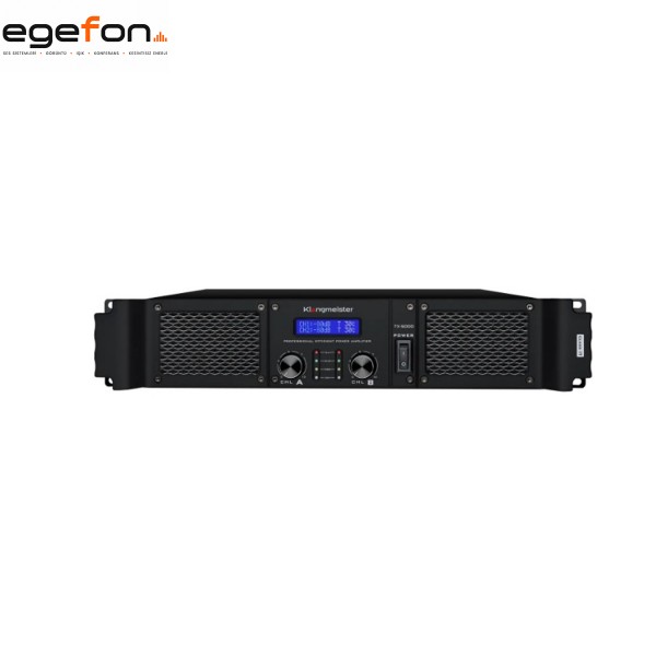 Klangmeister TX-5000 2x2000W 4Ω Profesyonel Power Amplifikatör