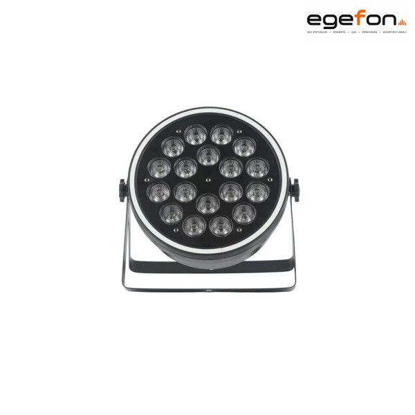 Gold Audio LED-Par18 70W 18 RGBW 4-in-1 40 RGB LED 124 Kanal DMX512 Sahne PAR Efekt Işığı