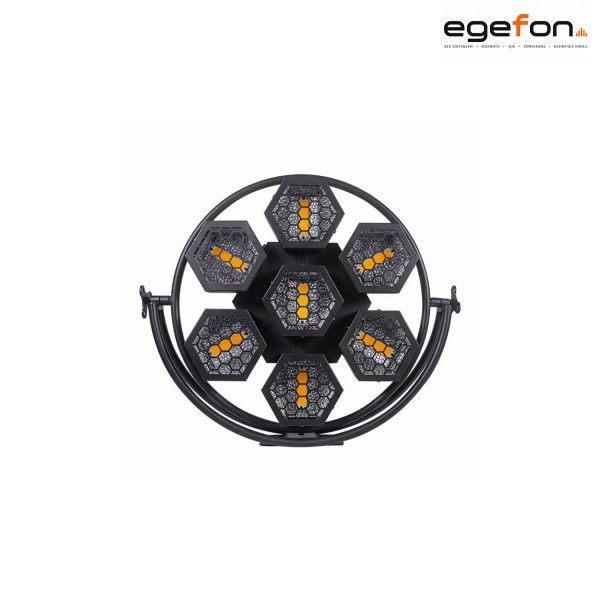 Gold Audio PPL-MiniR7 7x50W COB 126 RGB LED 30 Kanal DMX512 RDM Retro Sahne Efekt Işığı  Kopyala