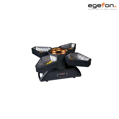 Gold Audio PPL-Smart4 350W Golden Light 4x60W 6x12W Bee Eye 33 Kanal DMX512 Retro Sahne Efekt Işığı  