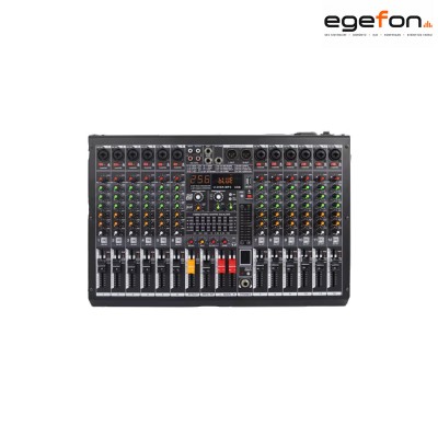 Machtig MC-16 16 Mono Mikrofon Girişli 99 DSP 7 Band EQ Bluetooth USB Kayıt 48V Phantom Analog Deck Mikser
