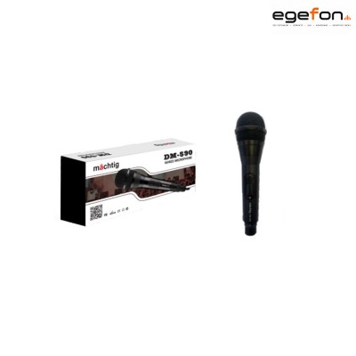 Machtig DM590 Model Süper Kardiyoit 3 Pin XLR 4,5 Metre Kablolu Dinamik El Mikrofonu