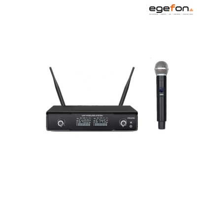 Machtig EU2100E Model 50 Kanal UHF 550-610MHz LCD Dijital Ekranlı Profesyonel Tek El Kablosuz Mikrofon Sistemi