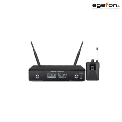 Machtig EU2100Y Model 50 Kanal UHF 550-610MHz LCD Dijital Ekranlı Bel Vericili Tekli Kablosuz Yaka Mikrofonu Sistemi