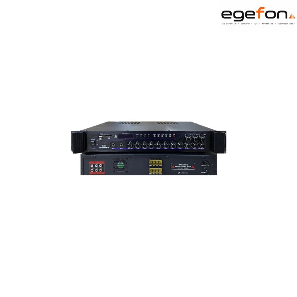 Mickle MA1080 300W 3 Zone 70V/100V Gong Bluetooth USB Mikser Amplifikatör