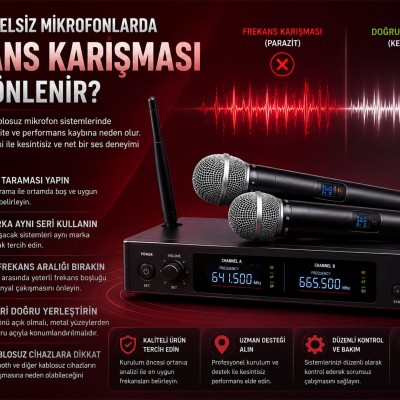 Kablosuz Telsiz Mikrofonlarda Frekans Karışması Nasıl Önlenir?
