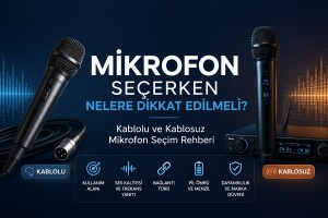 Mikrofon Seçerken Nelere Dikkat Edilmeli? Kablolu ve Kablosuz Mikrofon Seçim Rehberi