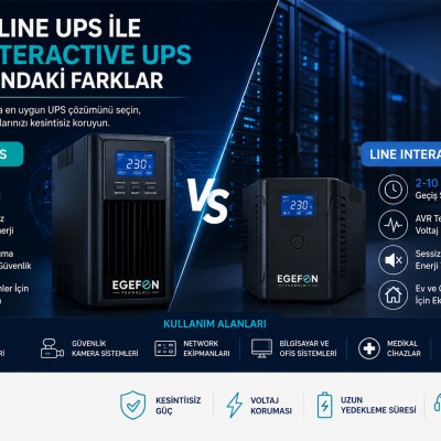Online UPS ile Line Interactive UPS Arasındaki Farklar