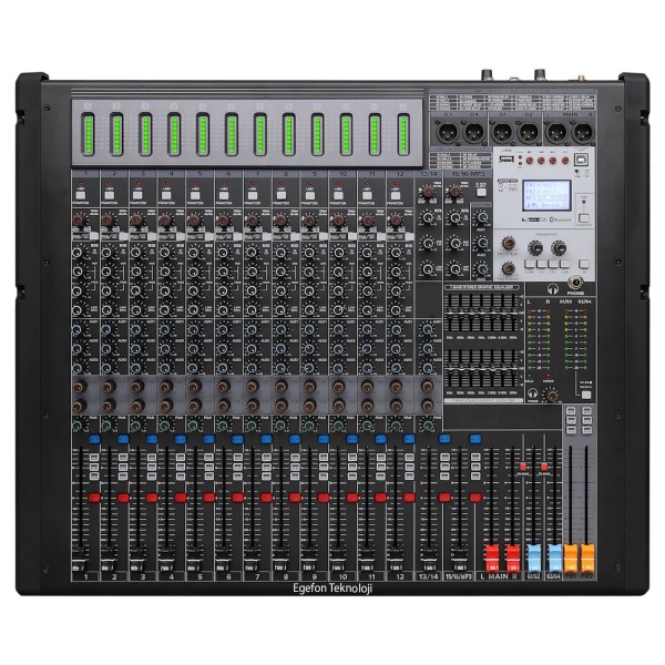 Klangmeister LIVE16 Profesyonel Sahne Deck Mikser USB/Bluetooth