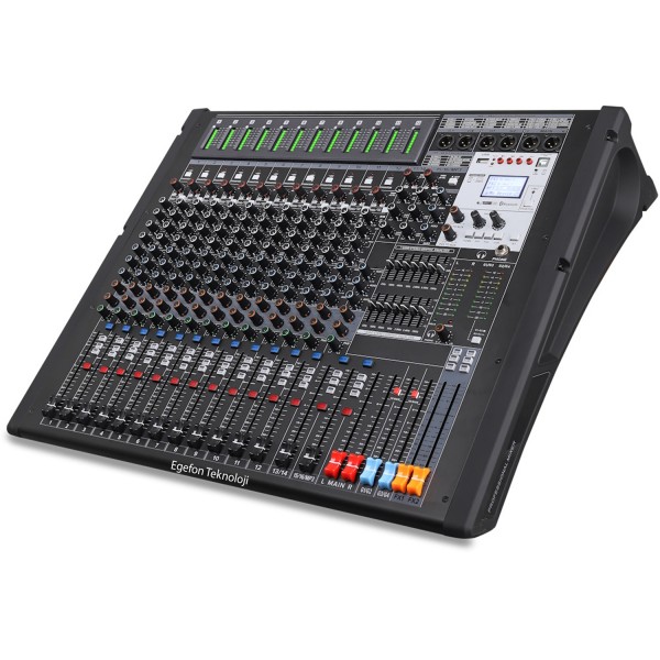 Klangmeister LIVE16 Profesyonel Sahne Deck Mikser USB/Bluetooth