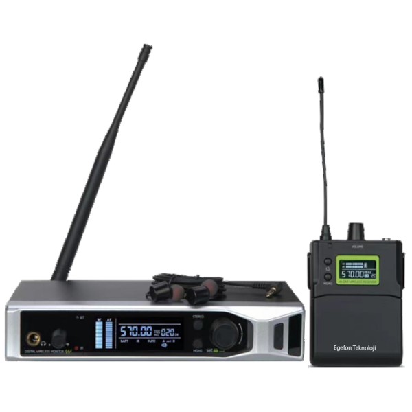 Klangmeister İEM-100 Kablosuz İn-Ear Alıcı Monitör Set