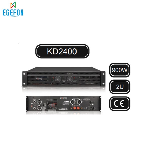 Machtig KD2400 Model 2x450W-2Ω Power Amplifikatör
