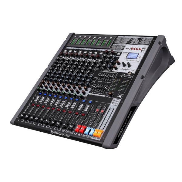 Klangmeister LIVE 12P-2X Model Profesyonel Sahne Power Mikser USB / Bluetooth