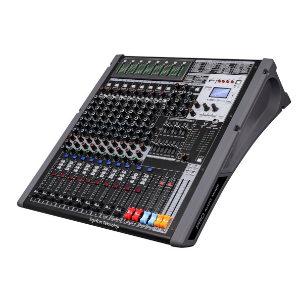Klangmeister LIVE 12P-4X Model Profesyonel Sahne Power Mikser USB / Bluetooth