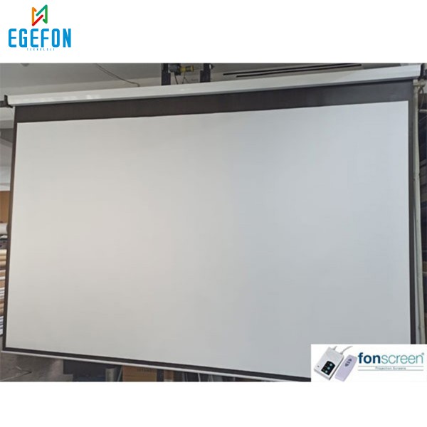 Fonscreen FMA180 Model 180x180cm Motorlu Projeksiyon Perdesi
