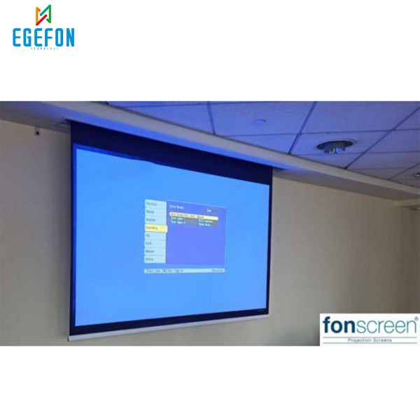 Fonscreen FMA361Model 360x203cm Motorlu Projeksiyon Perdesi