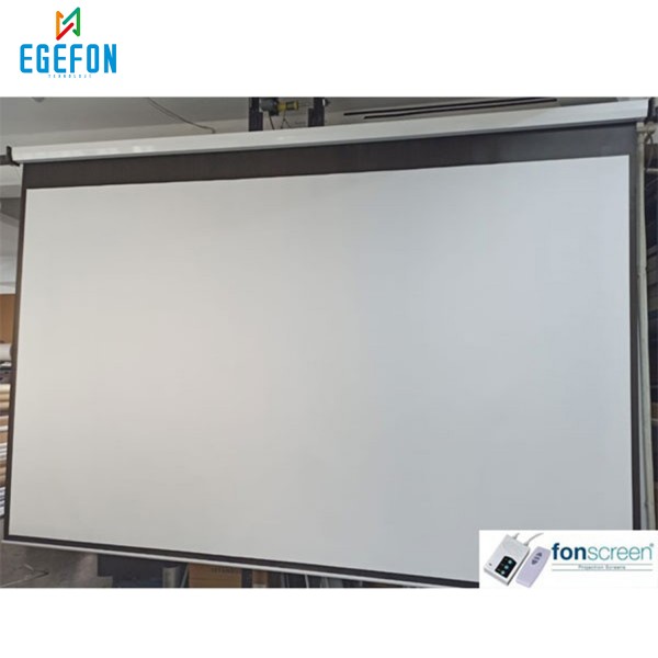 Fonscreen FMA400 Model 400x300cm Motorlu Projeksiyon Perdesi