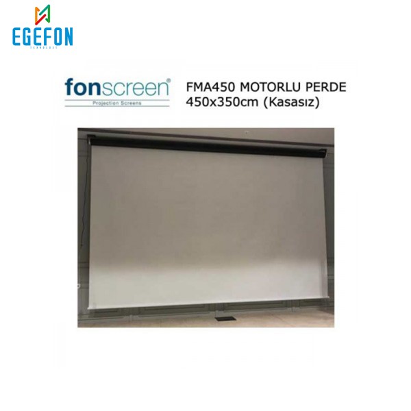 Fonscreen FMA450 Model 450x350cm Motorlu Projeksiyon Perdesi