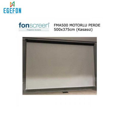 Fonscreen FMA500 Model 500x375cm Motorlu Projeksiyon Perdesi