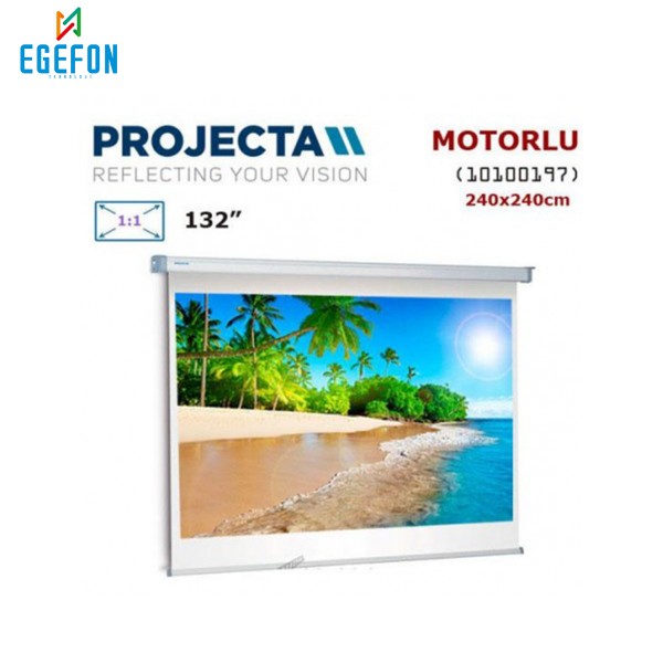 Projecta 10100197 Motorlu Projeksiyon Perdesi (240x240cm) Projecta 10100197 Motorlu Projeksiyon Perdesi (240x240cm)