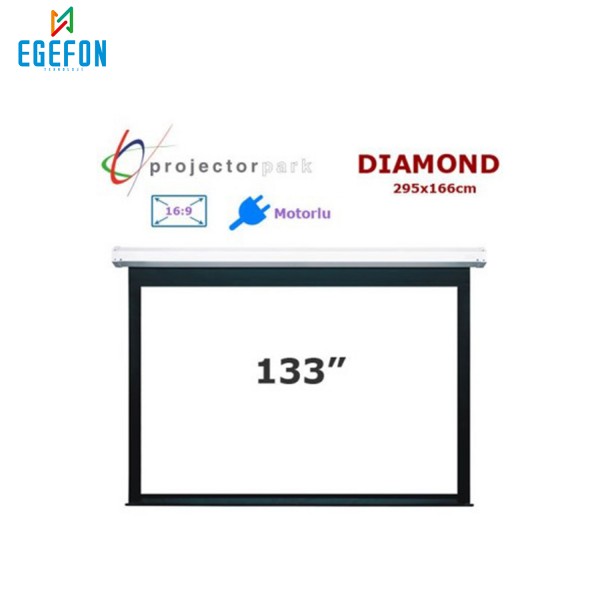 Projectorpark Diamond Motorlu Projeksiyon Perdesi (295x166cm) Projectorpark Diamond Motorlu Projeksiyon Perdesi (295x166cm)