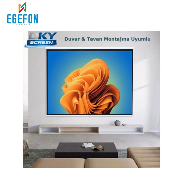 Dkyscreen DS-24 Model Storlu Projeksiyon Perdesi (240x200cm)