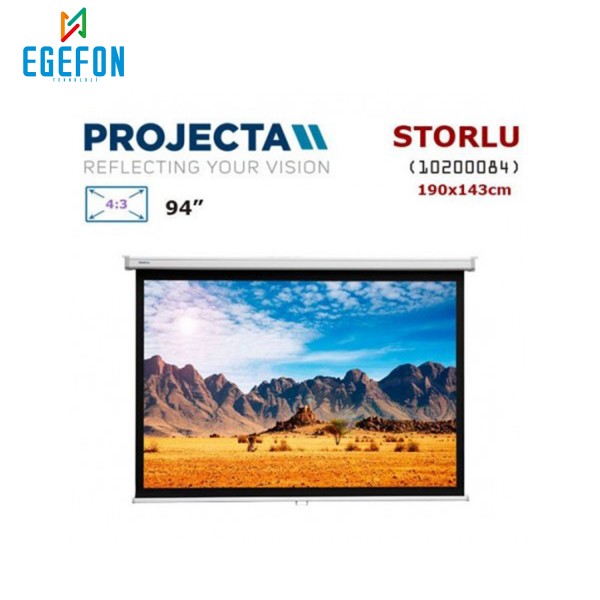 Projecta 10200084 Model Storlu Projeksiyon Perdesi (190x143cm) Projecta 10200084 Model Storlu Projeksiyon Perdesi (190x143cm)