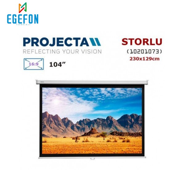 Projecta 10201073 Model Storlu Projeksiyon Perdesi (230x129cm)