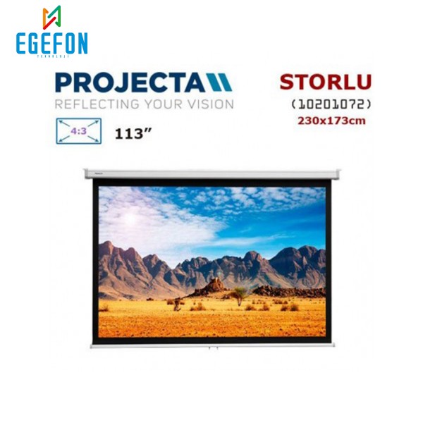 Projecta 10201072 Model Storlu Projeksiyon Perdesi (230x173cm)