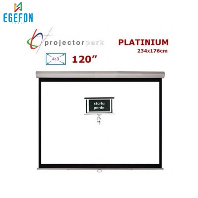 Projectorpark Platinium Storlu Projeksiyon Perdesi (234x176cm)