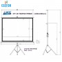 Dkyscreen DT-18 Model Tripod Ayaklı Projeksiyon Perdesi (180x180cm)