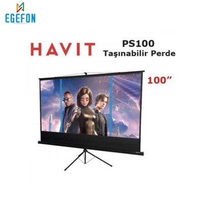 Havit PS100 Model Taşınabilir Ayaklı Projeksiyon Perdesi 100 inch