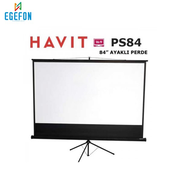 Havit PS84 Model Tripod Ayaklı Projeksiyon Perdesi 87,6 inch