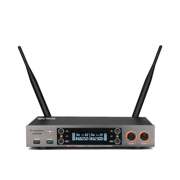 Klangmeister UW-102EE Model Şebekesiz Mini Telsiz Mikrofon