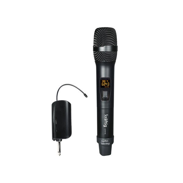 Kraftig U3101E Model Şebekesiz Mini Telsiz Mikrofon