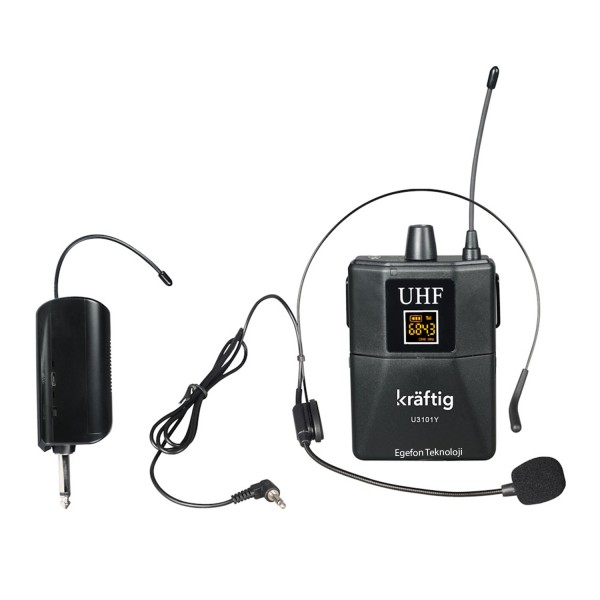Kraftig U3101Y Model Şebekesiz Mini Telsiz Mikrofon